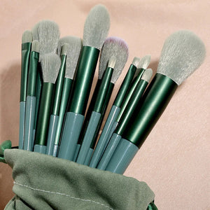 13 Pieces Makeup Brush Set Premium Quality, Strong Powder Grab | Quick-drying Ultra-soft Beauty Tools Portable Makeup Brush Set