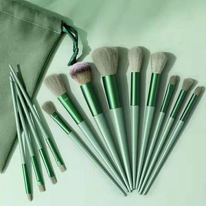 13 Pieces Makeup Brush Set Premium Quality, Strong Powder Grab | Quick-drying Ultra-soft Beauty Tools Portable Makeup Brush Set