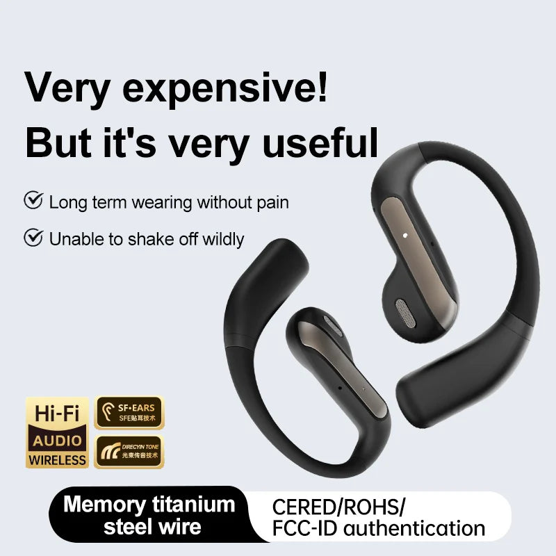 SONY Bluetooth Ear Hook Headphones TWS Wireless Earphones HiFi Stereo Waterproof Headsets Long Standby Touch Earbuds
