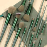 13 Pieces Makeup Brush Set Premium Quality, Strong Powder Grab | Quick-drying Ultra-soft Beauty Tools Portable Makeup Brush Set