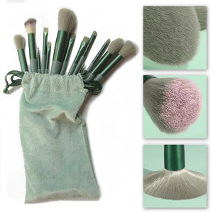 13 Pieces Makeup Brush Set Premium Quality, Strong Powder Grab | Quick-drying Ultra-soft Beauty Tools Portable Makeup Brush Set